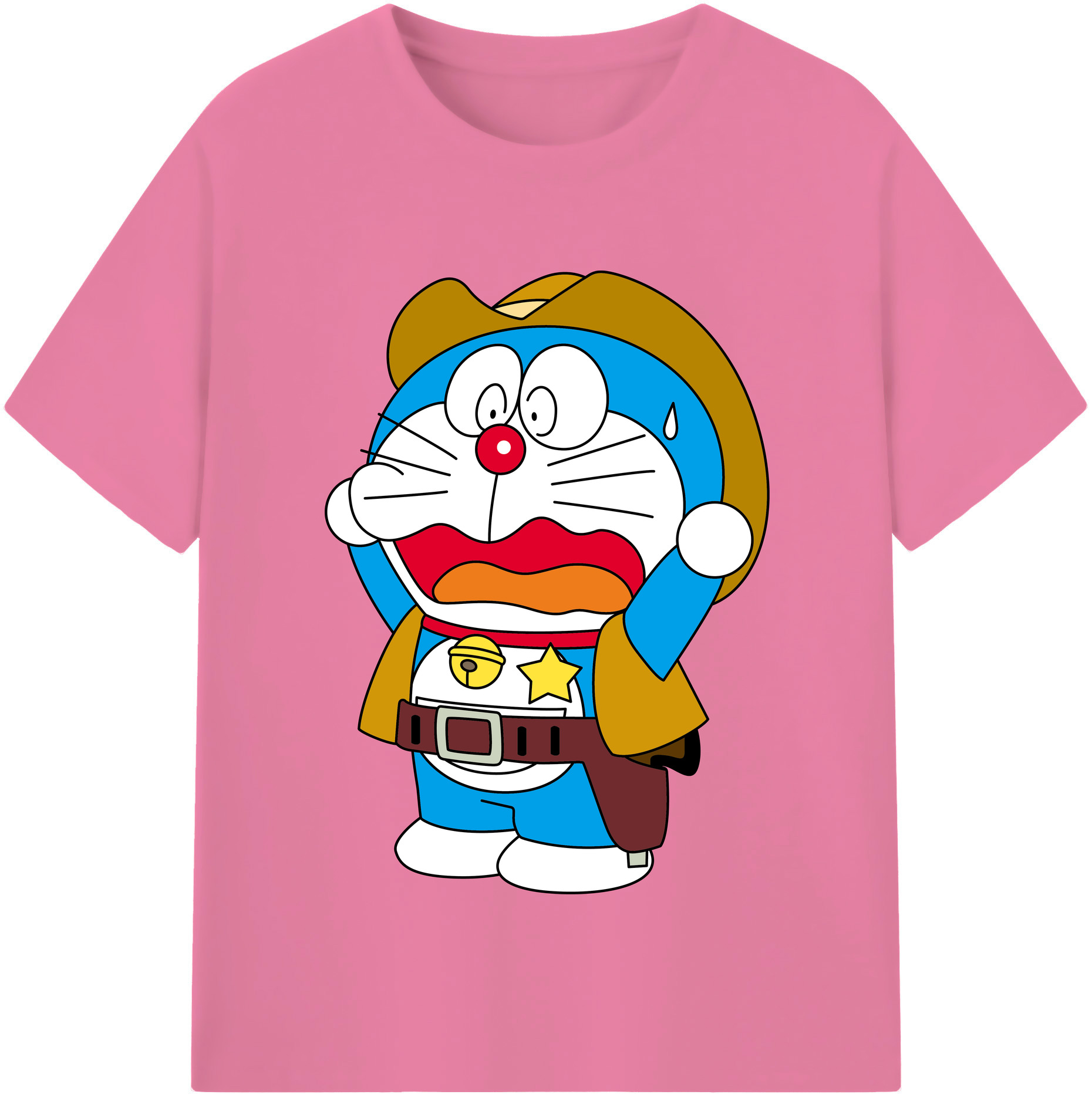 （画像用） ドラえもん Doraemon 綿100％半袖Tシャツ（フロントプリント）